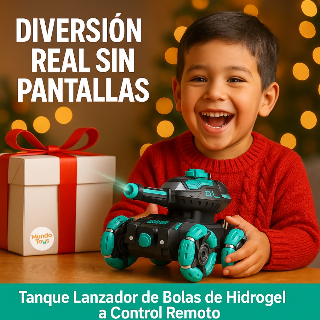 Tanque Lanzador de Bolas Hidrogel a Control Remoto + 5 RECARGAS DE REGALO🎁